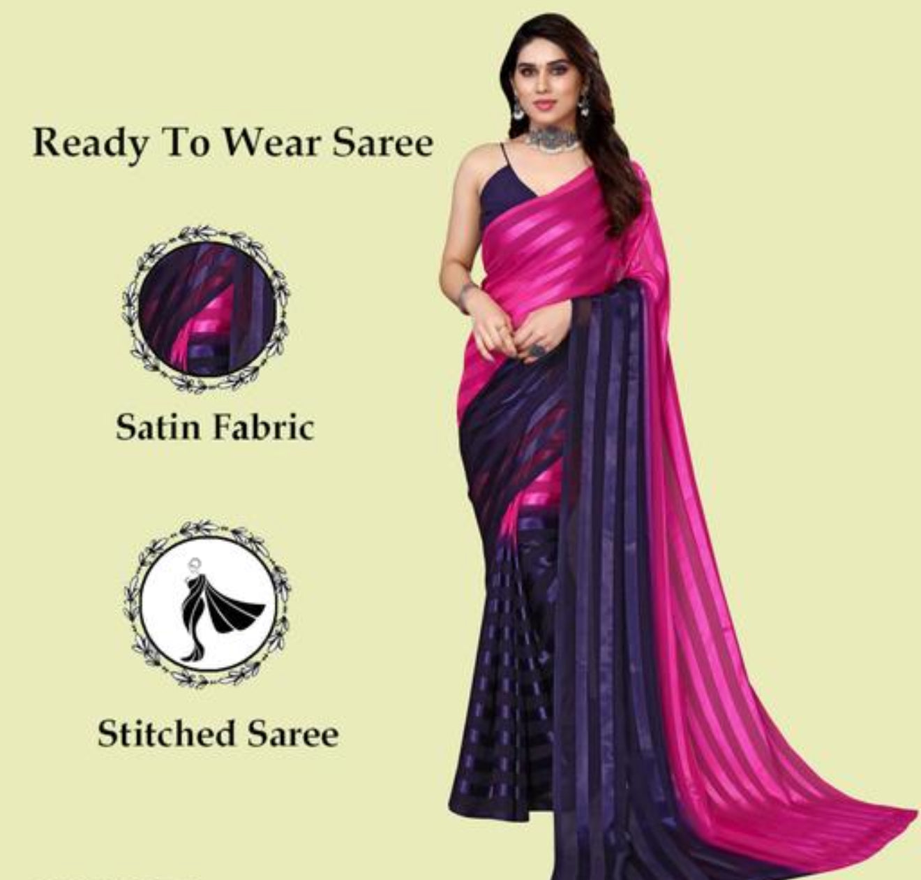 Beautiful designer readymade saree