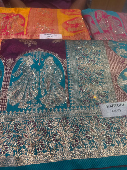 Beautiful designer pure silk saree