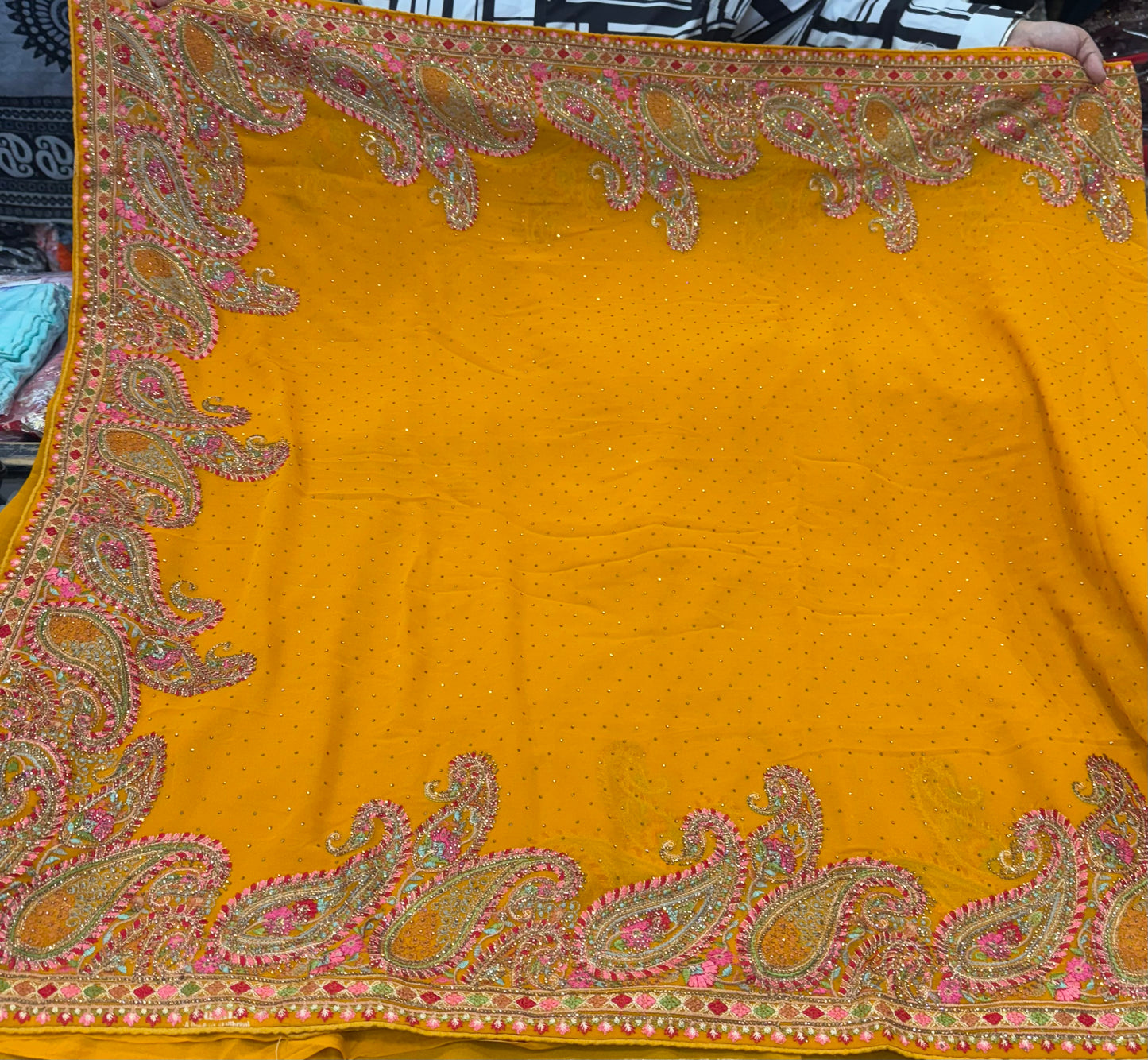 Beautiful designer Kashmiri embroidered saree