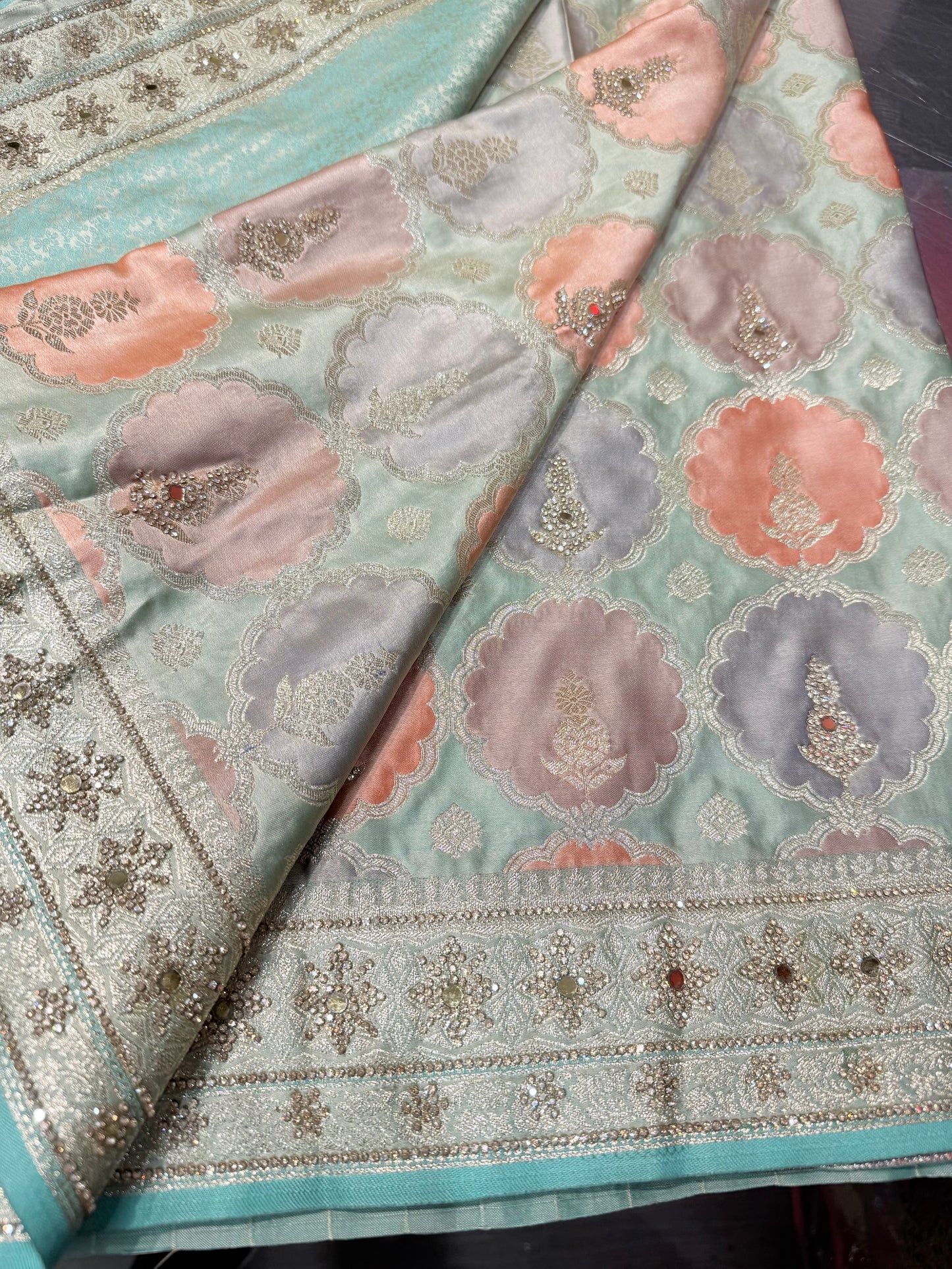 Beautiful designer pure silk saree