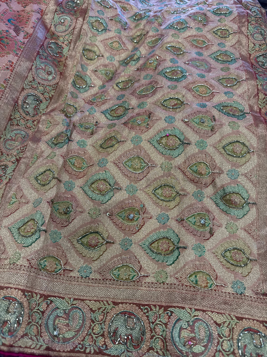 Beautiful designer pure silk saree