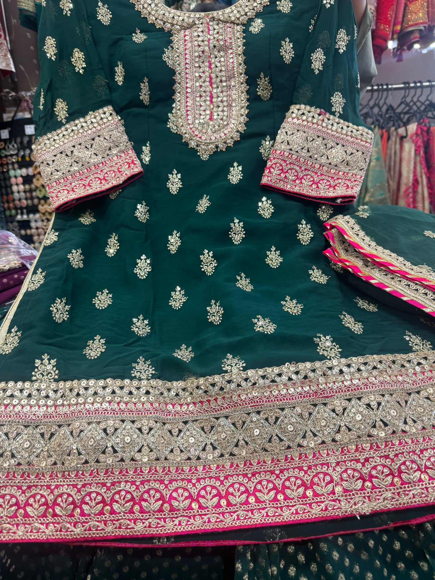 Beautiful designer sharara suit