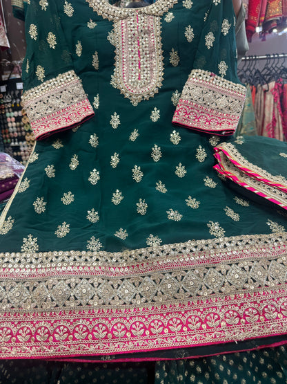 Beautiful designer sharara suit