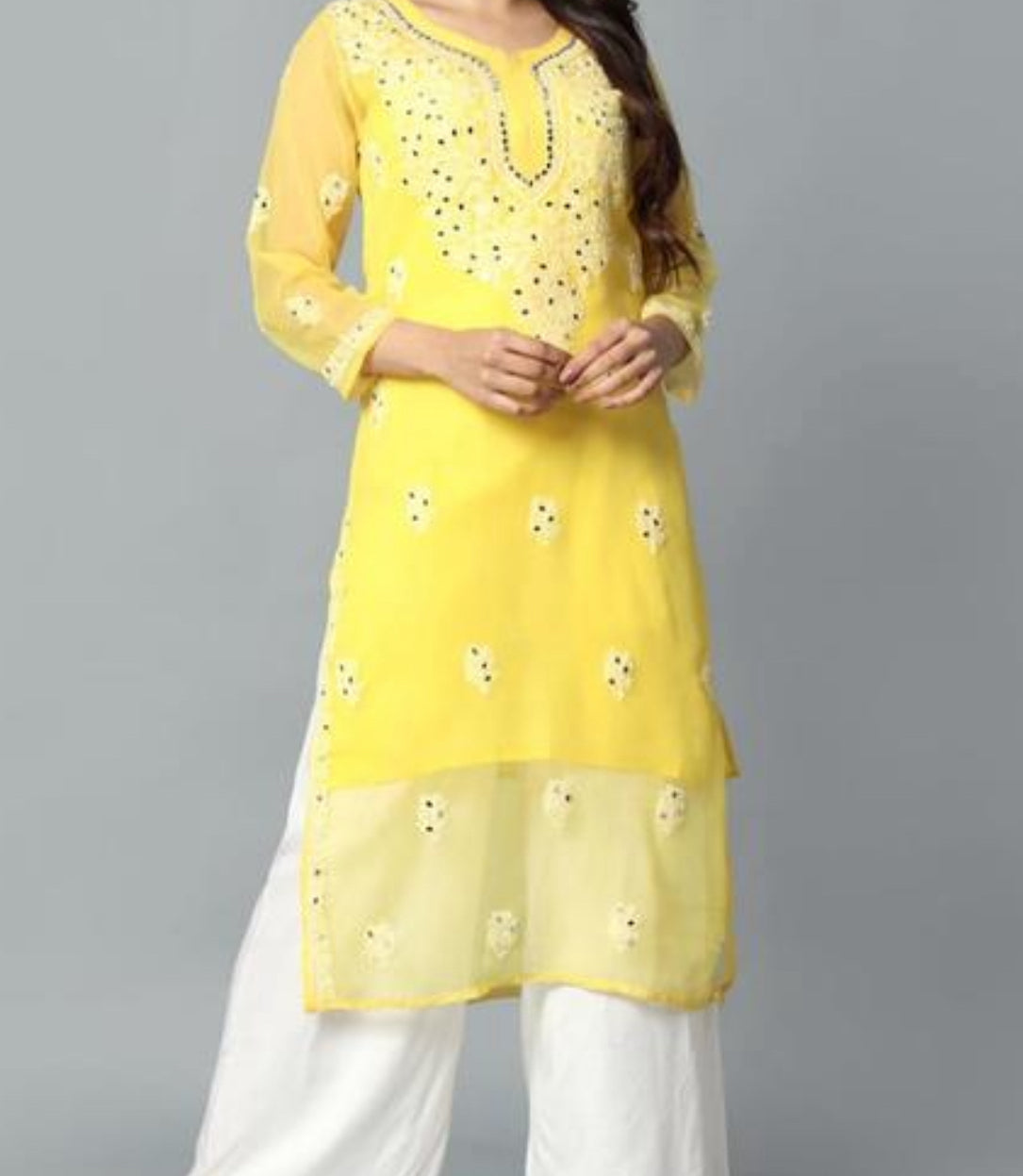 Beautiful designer mirror Kurti