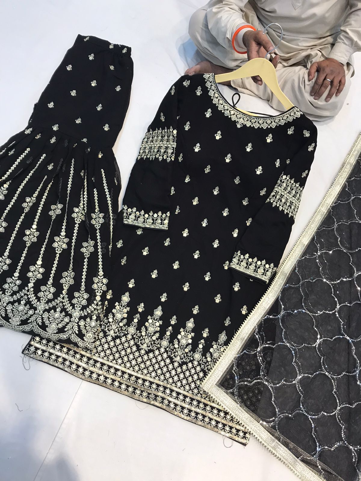 Beautiful designer sharara suit