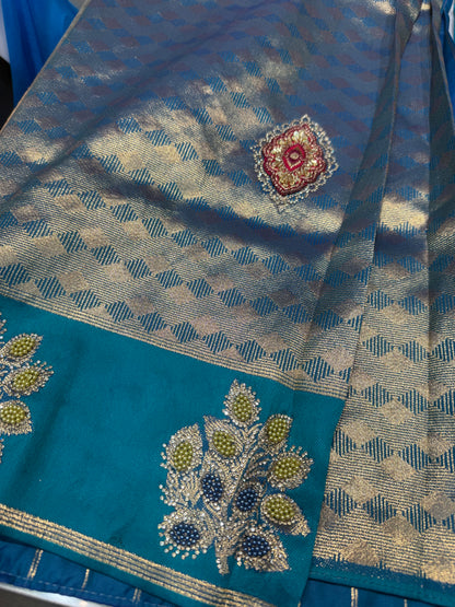 Beautiful designer pure silk saree