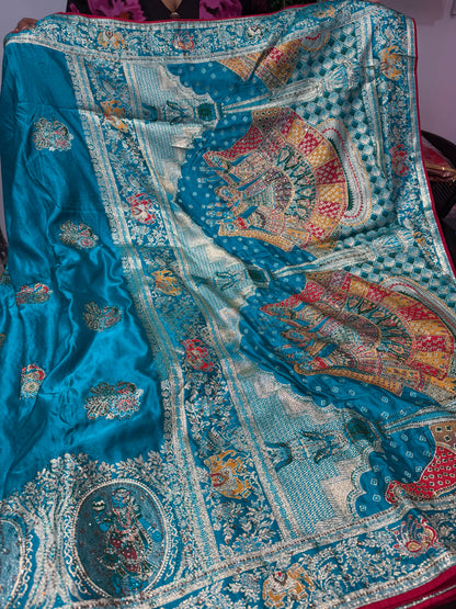 Beautiful designer pure silk saree