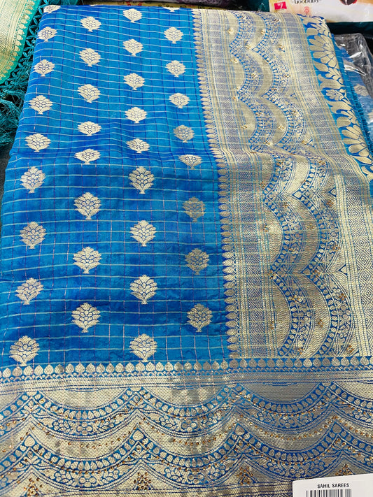 Beautiful designer box silk saree