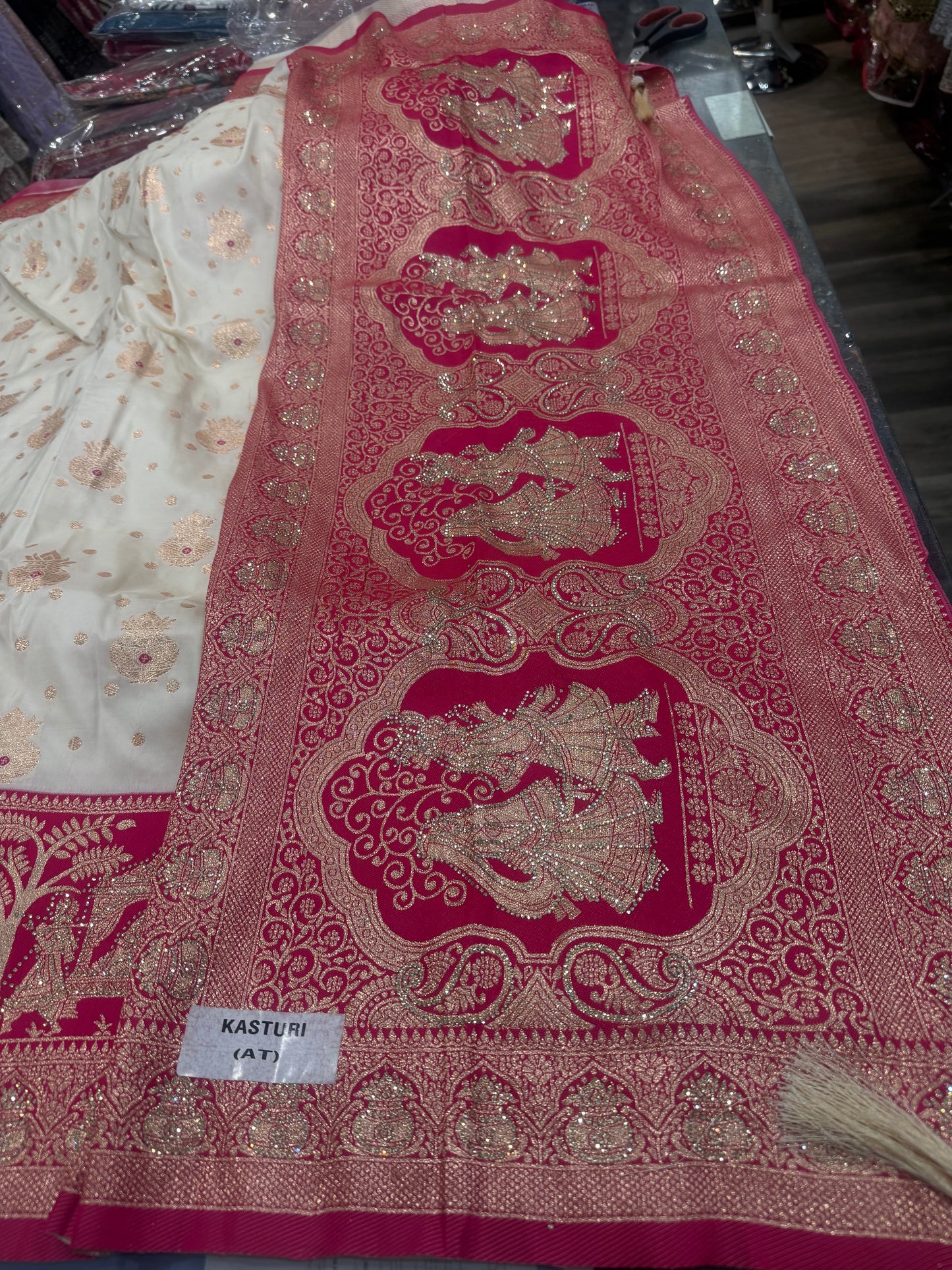 Beautiful designer pure silk saree