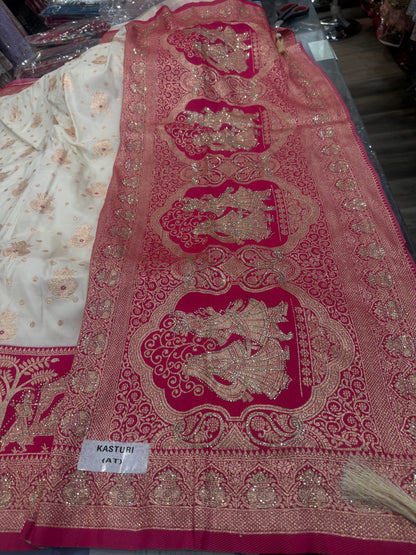 Beautiful designer pure silk saree