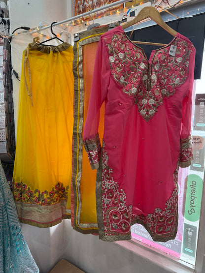 Beautiful designer long top lengha