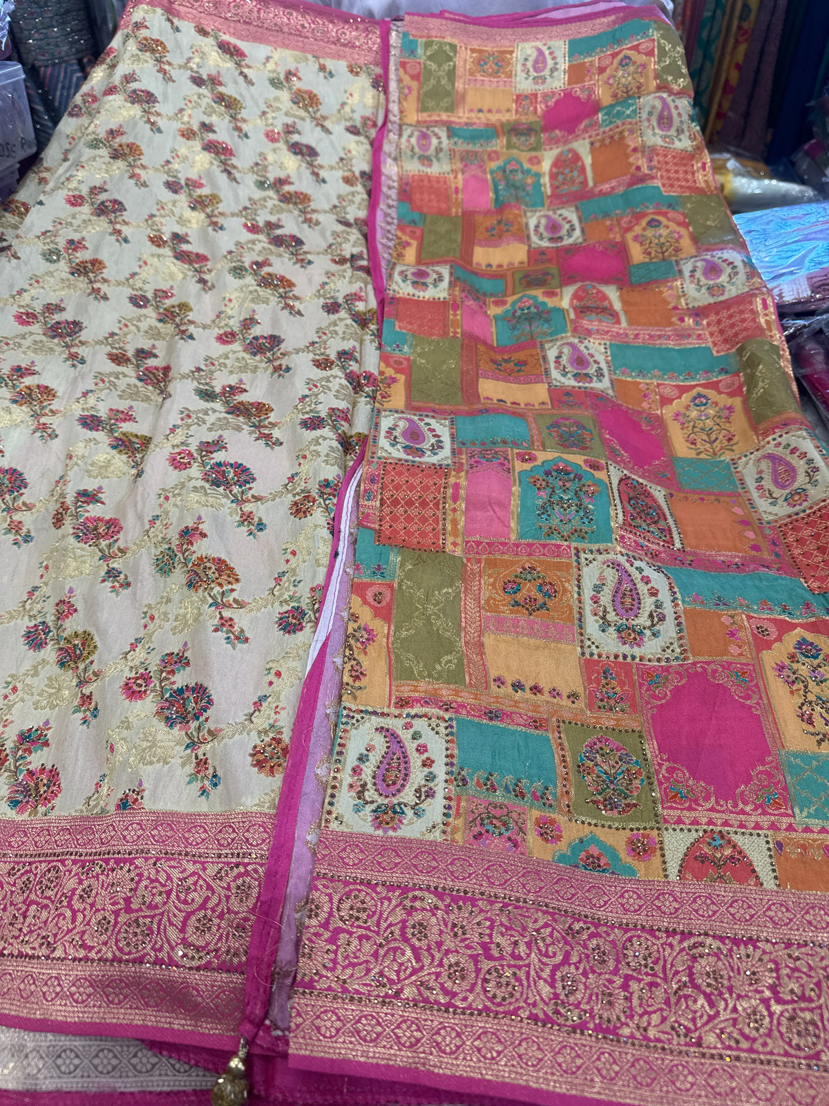 Beautiful designer pure silk saree