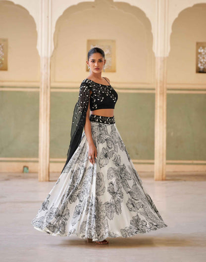 Beautiful designer indo western style lengha choli