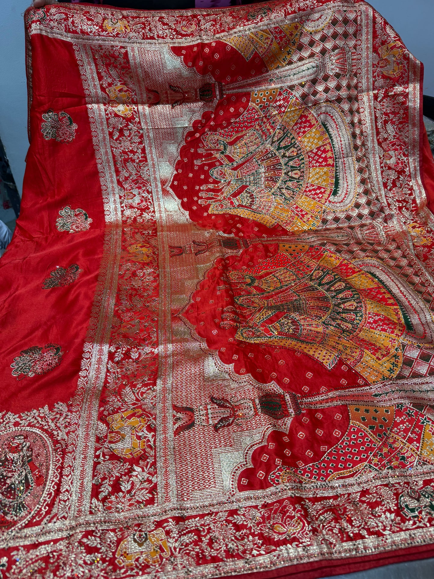 Beautiful designer pure silk saree