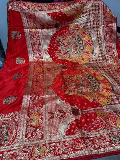Beautiful designer pure silk saree