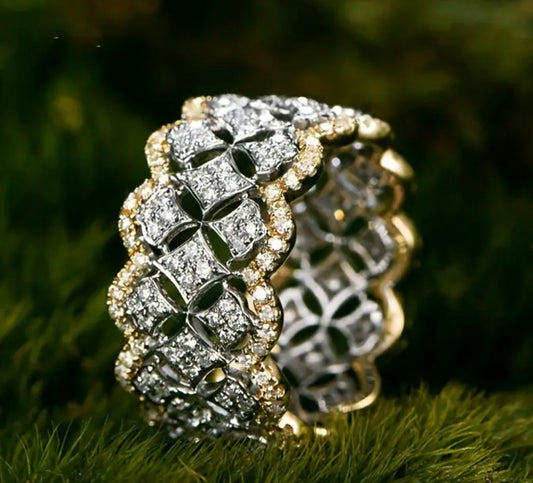 Beautiful designer American diamond ring