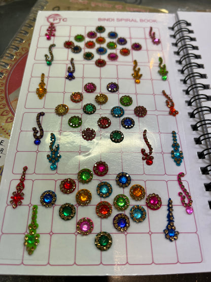 Beautiful designer stone bindi book