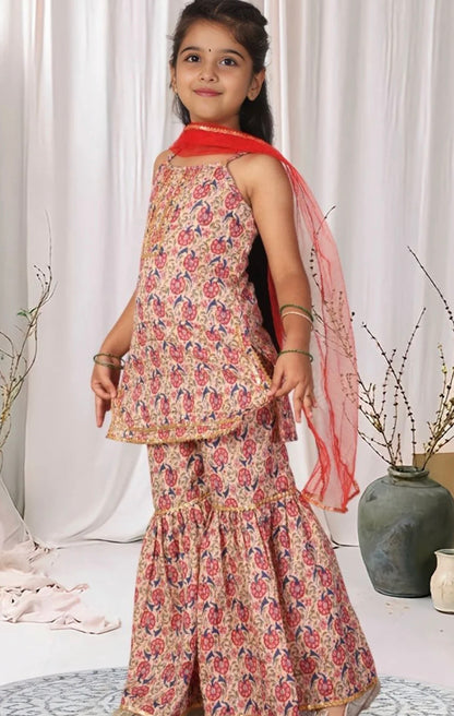 Beautiful designer sharara suit for girls