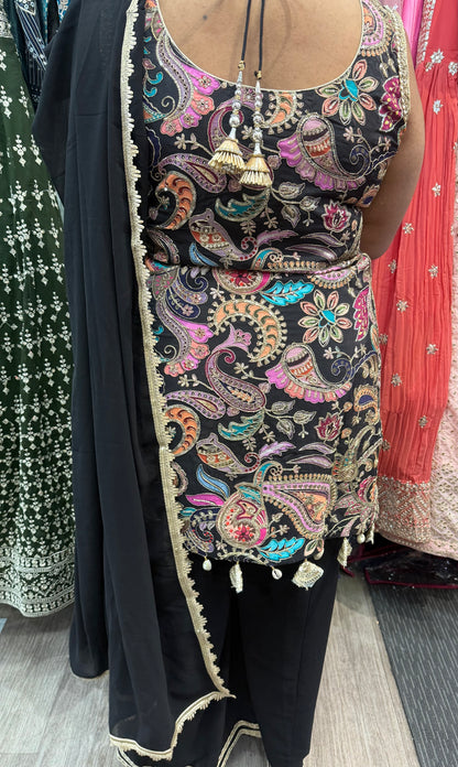 Beautiful designer plazo suit