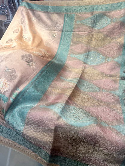 Beautiful designer pure silk saree