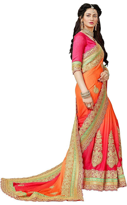 Beautiful designer heavily embroidery saree