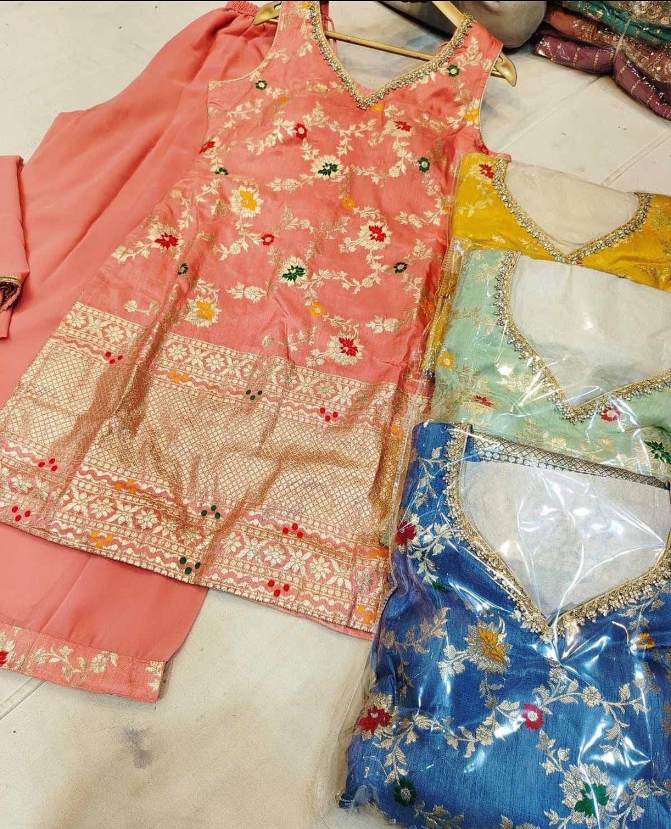 Beautiful designer plazo suit