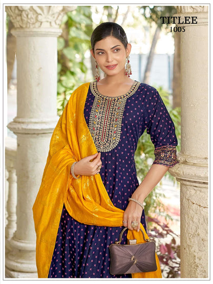 Beautiful designer Readymade Anarkali 3 Piece Suit