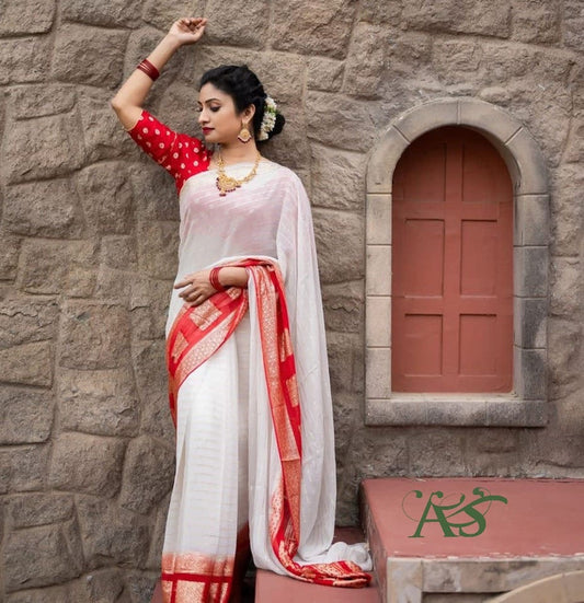 Beautiful designer geogrette saree