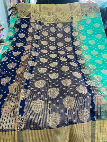 Beautiful designer silk saree