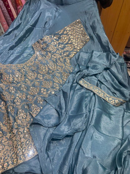 Beautiful designer plazo suit