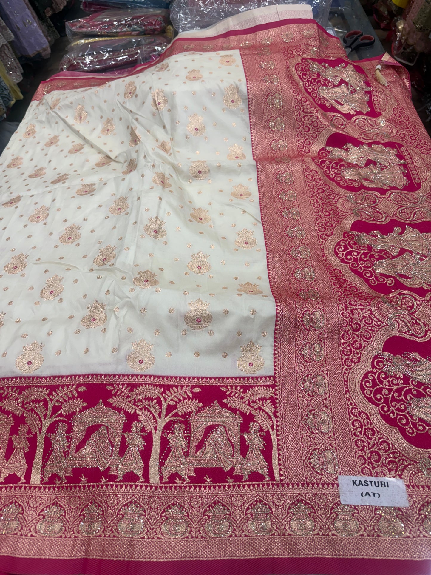 Beautiful designer pure silk saree