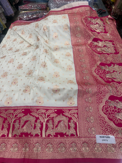 Beautiful designer pure silk saree