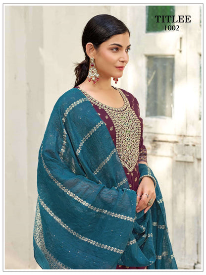 Beautiful designer Readymade Anarkali 3 Piece Suit