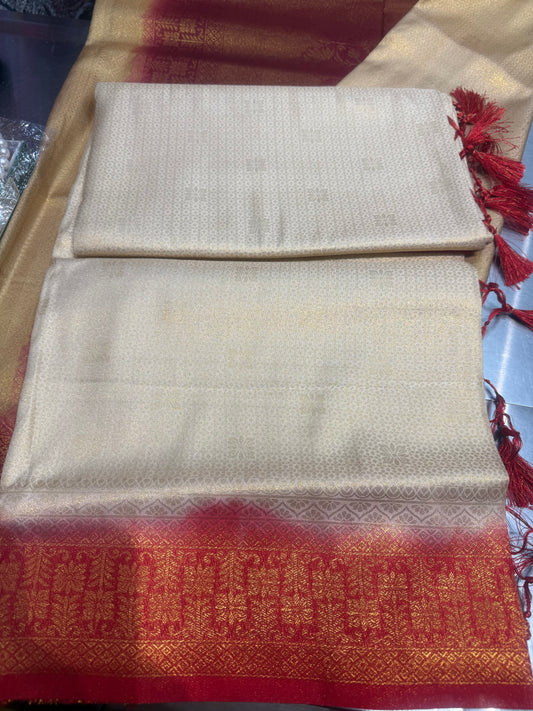 Beautiful designer mulberry silk saree