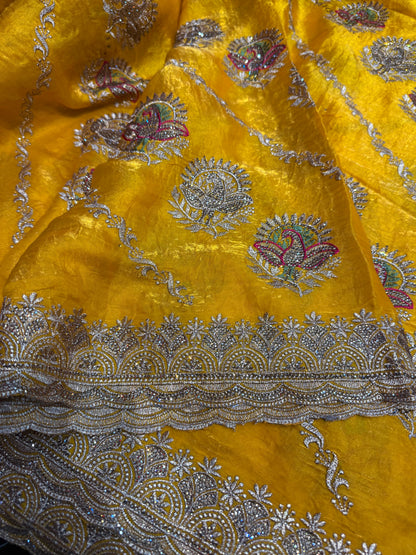 Beautiful designer embroidered saree
