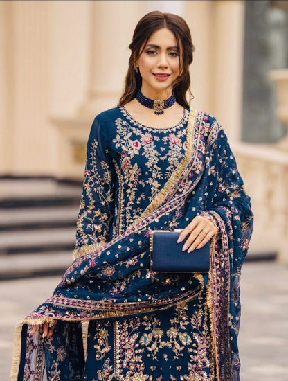 Beautiful designer plazo suit