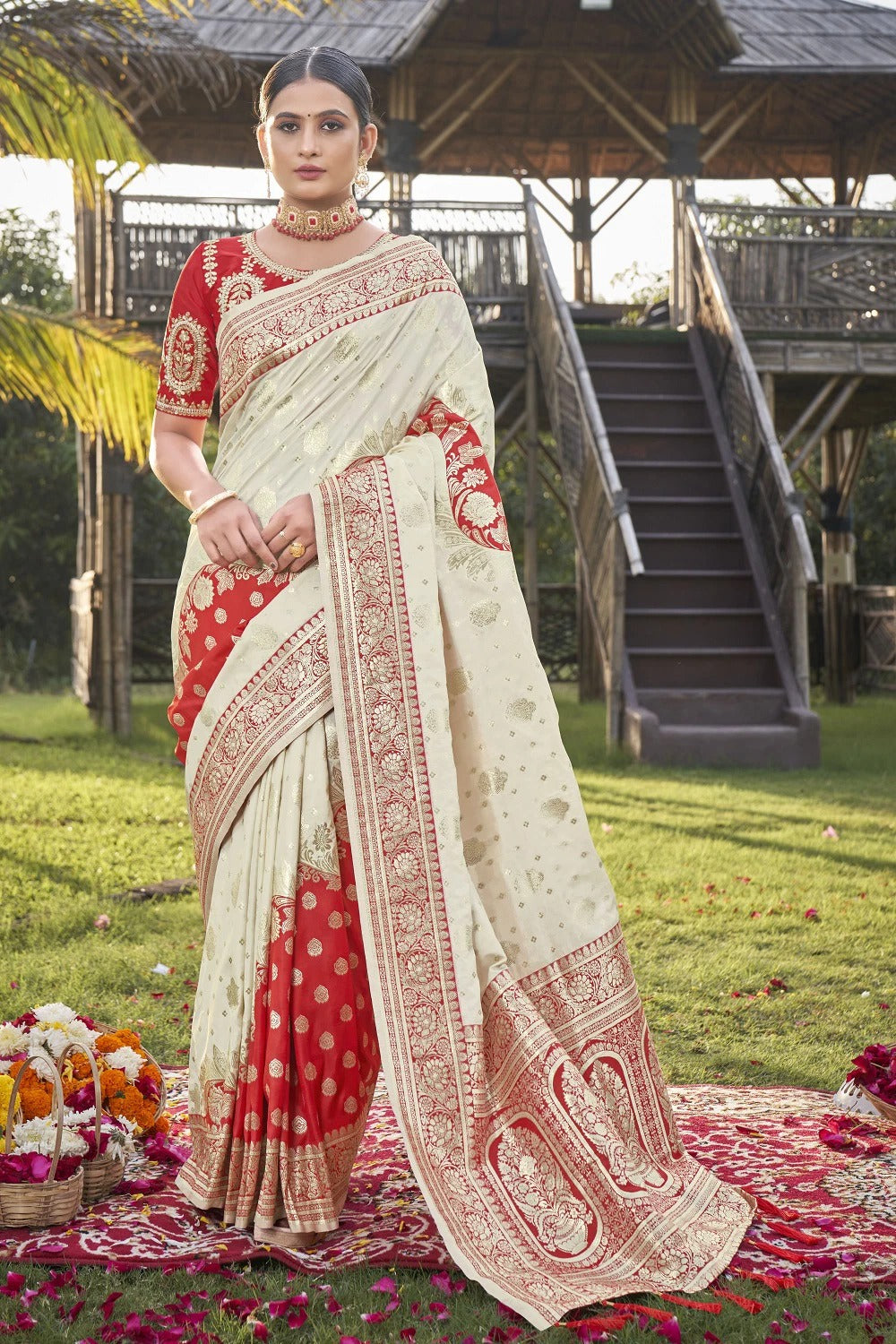 Beautiful designer silk saree