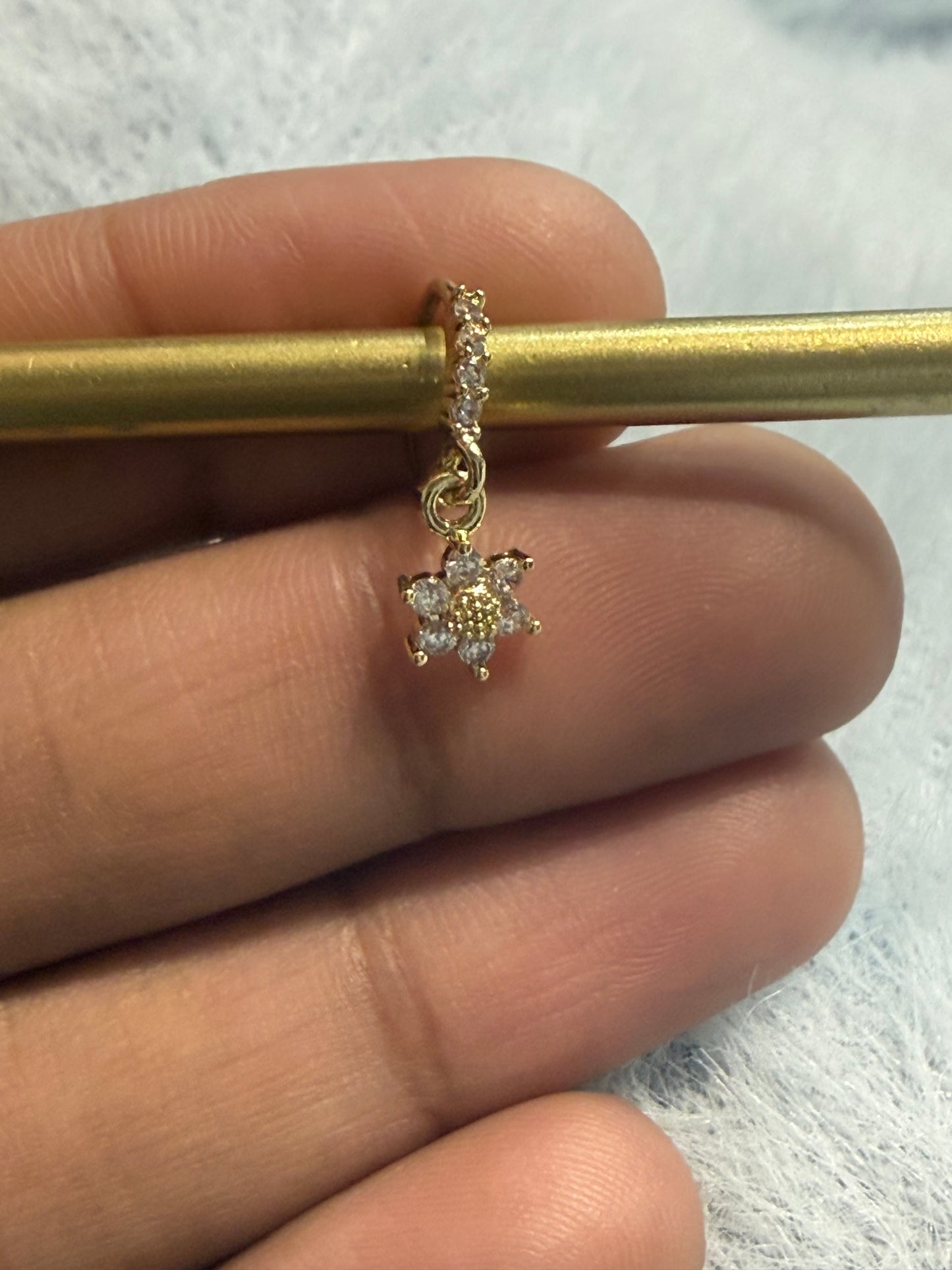 Beautiful designer stone nose ring