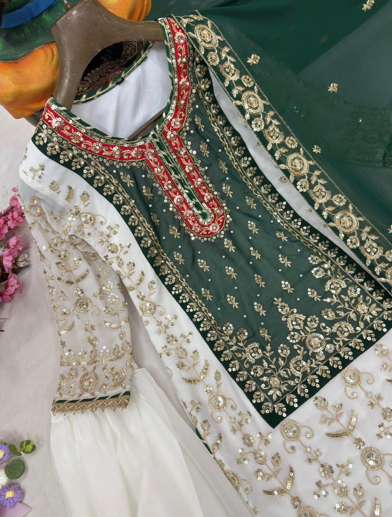 Beautiful designer sharara suit