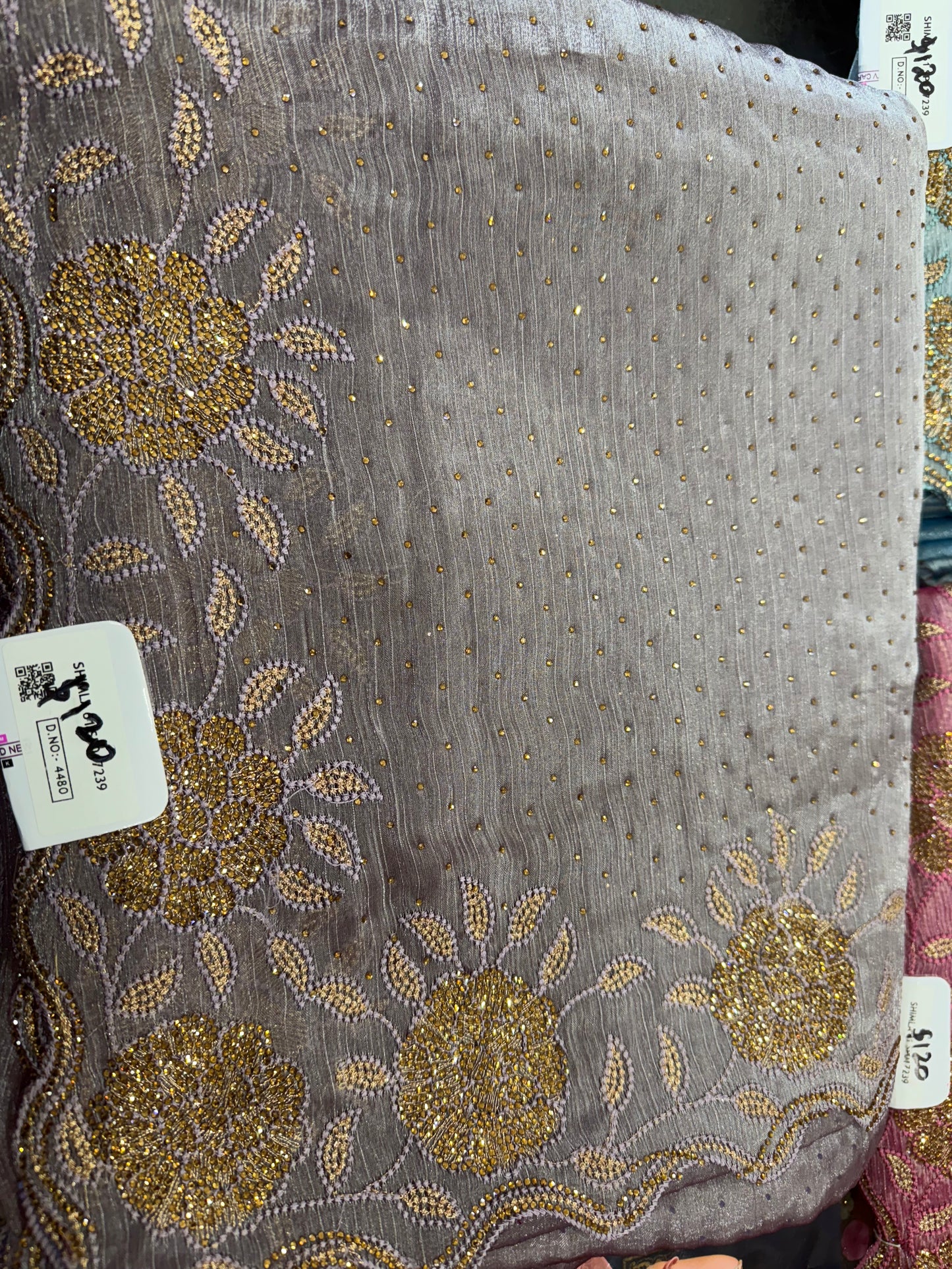 Beautiful designer fully embroidery saree