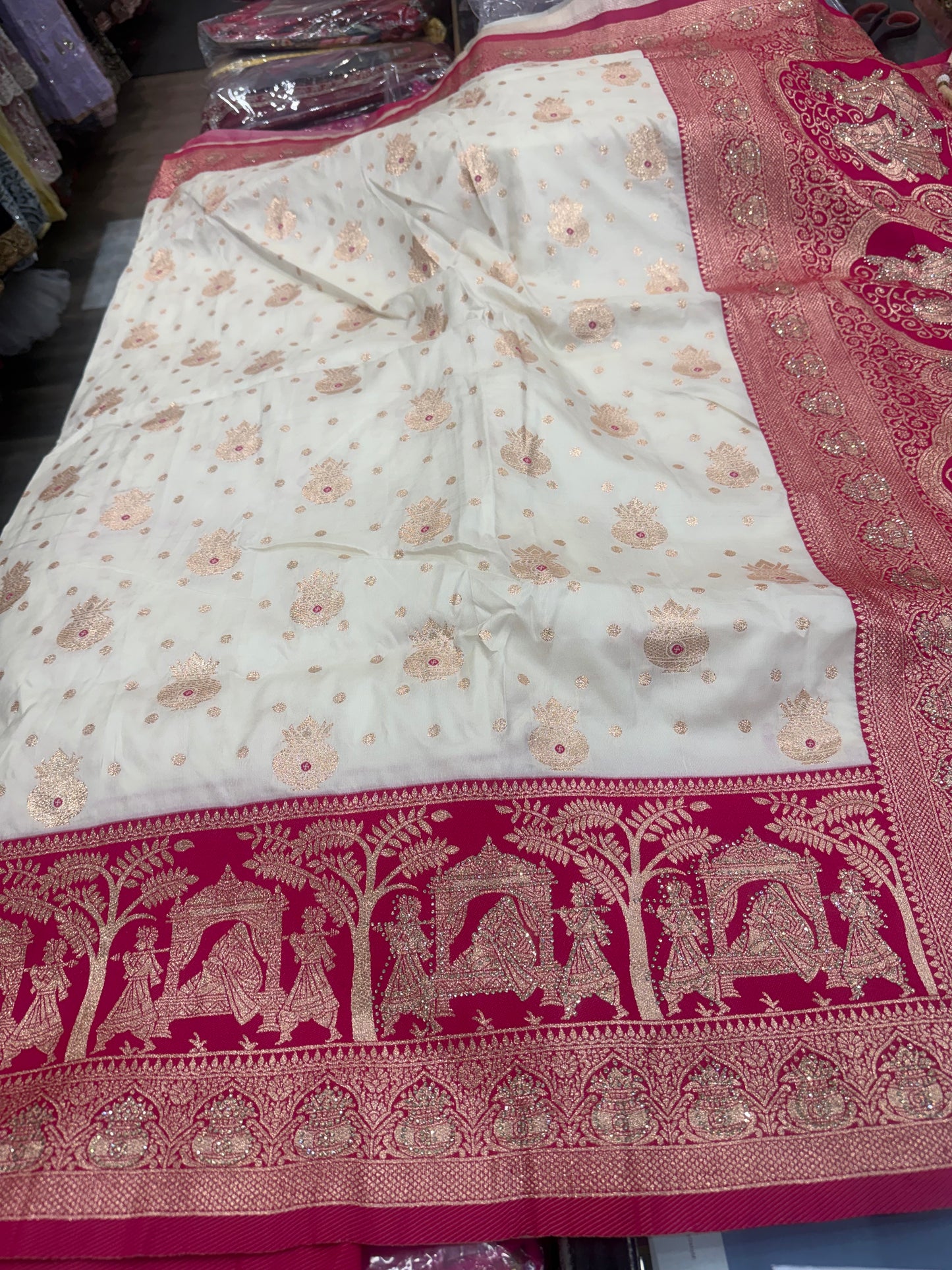 Beautiful designer pure silk saree
