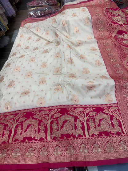 Beautiful designer pure silk saree