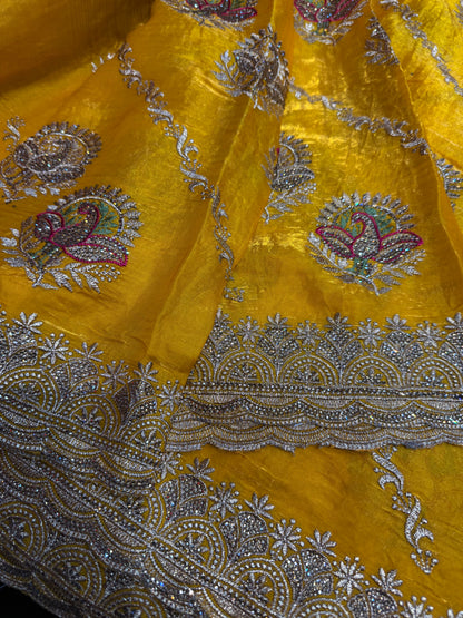 Beautiful designer embroidered saree