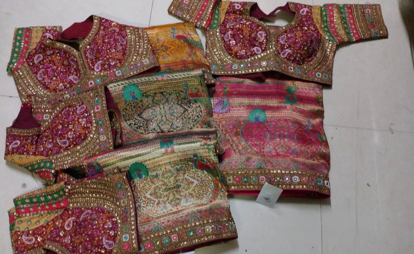 Beautiful designer Pure Kanni Silk Woven Sarees with Ready Blouse and Sabysachi Border