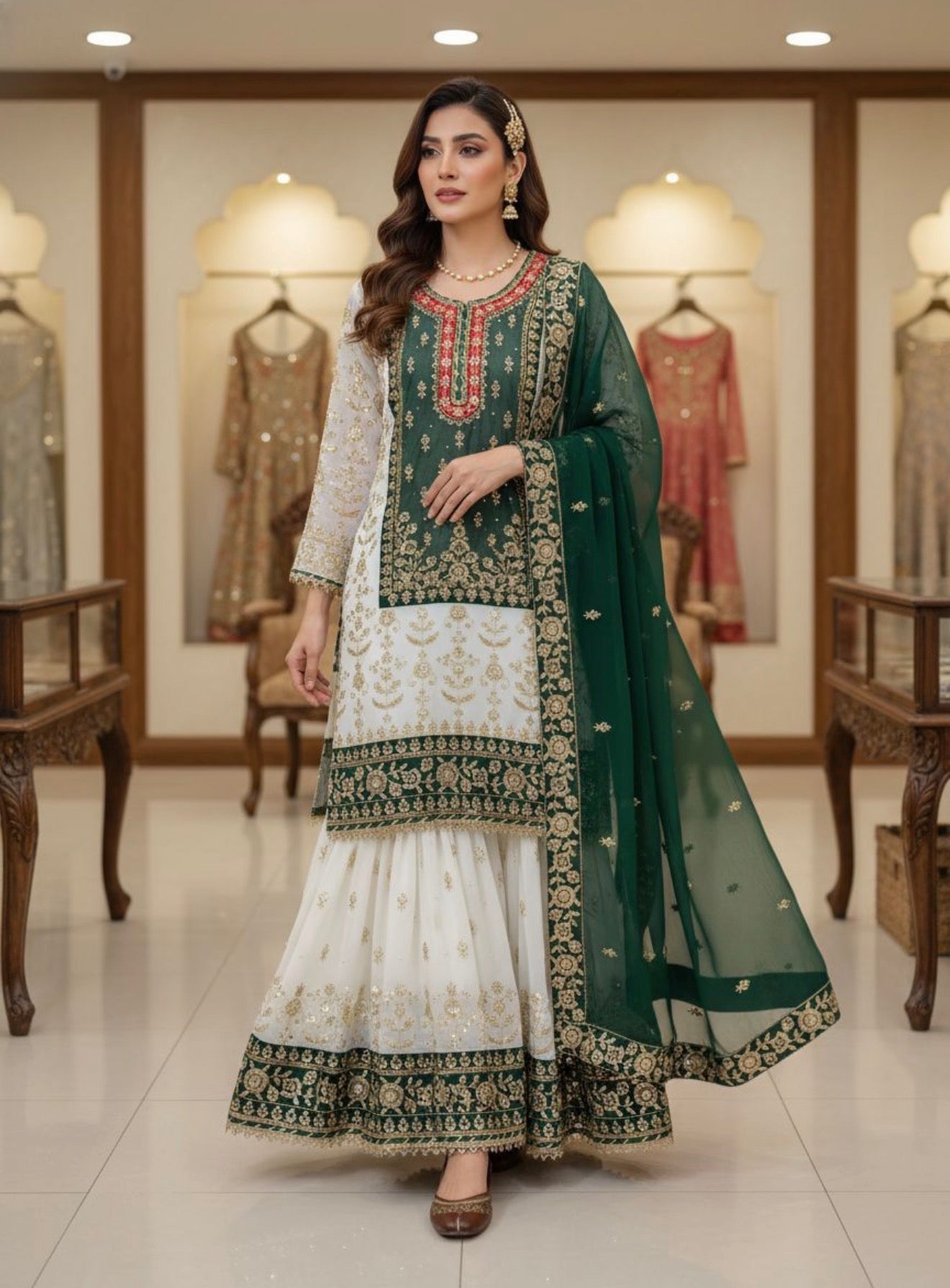 Beautiful designer sharara suit