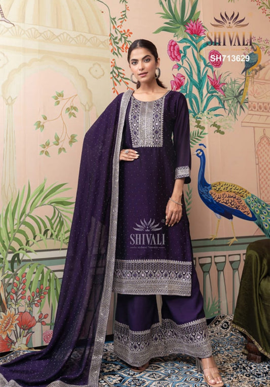 Beautiful designer plazo suit