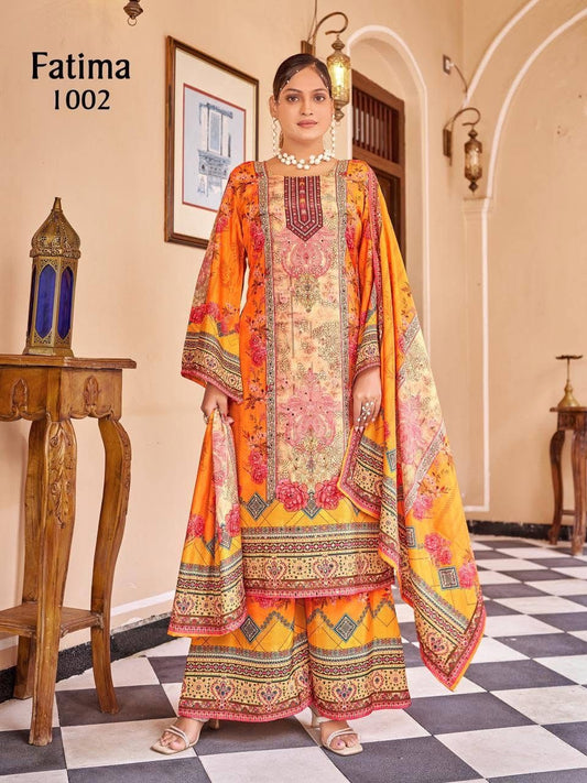 Beautiful designer digital printed sharara suit