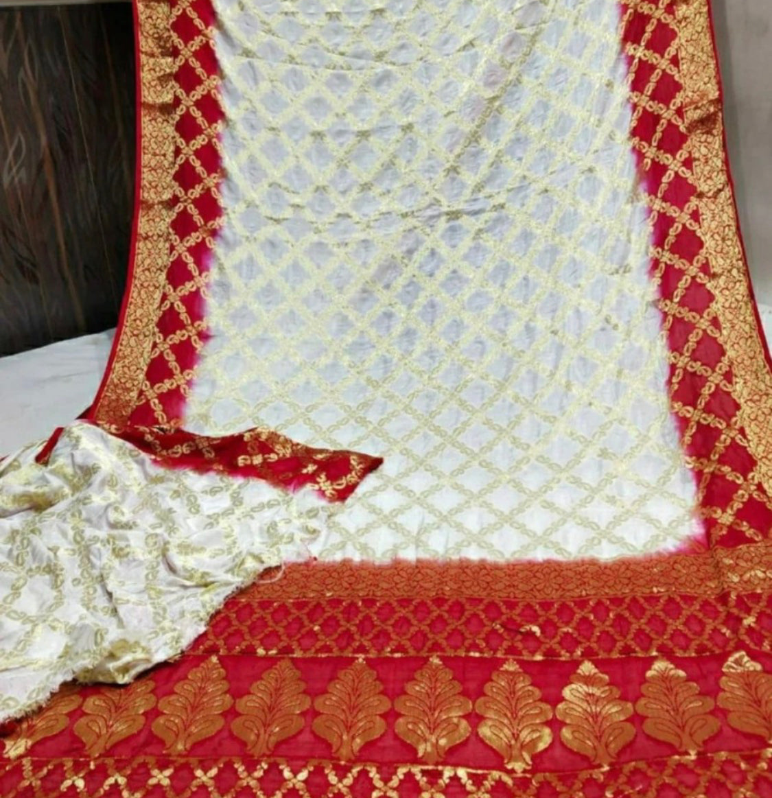 Beautiful designer banasari silk saree