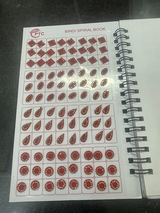 Beautiful designer stone bindi book