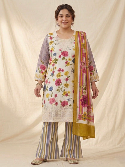 Beautiful designer plazo suit